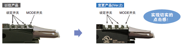 操作開關(guān)的操作性 、辨識性提高